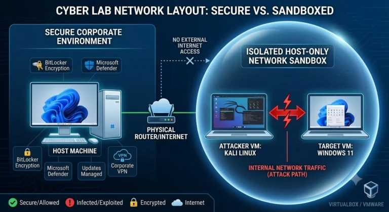 How to Build a Secure Cyber Lab on Windows 11 Using VMware